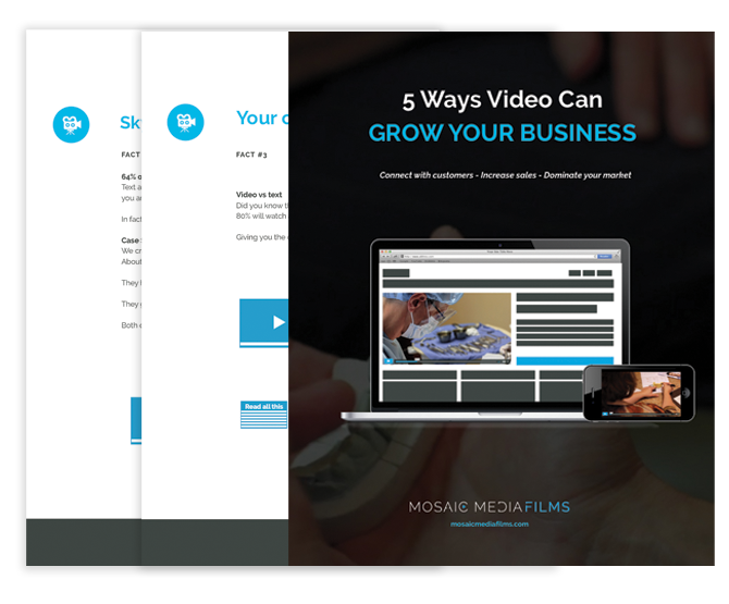 5 Ways Video Can Grow Your Business Graphic Mosaic Media Films