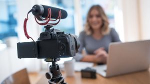 Video content creation process involving cameras and editing tools
