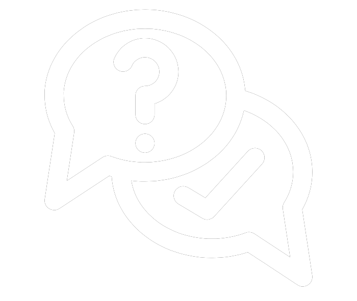 FAQ White icon Mosaic Media Films